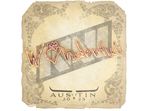 Sticker | w0nderful | Austin 2025 image
