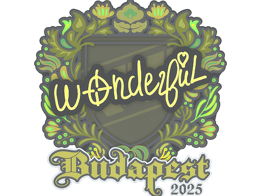 Sticker | w0nderful | Budapest 2025 image
