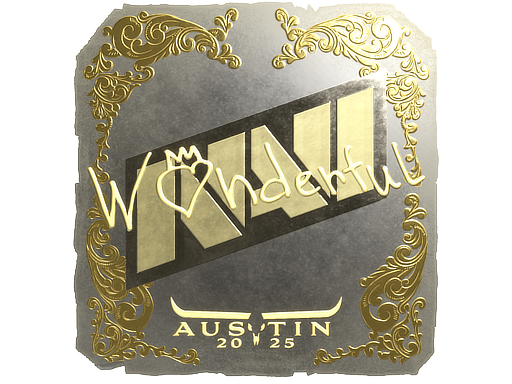 Sticker | w0nderful (Gold) | Austin 2025 image