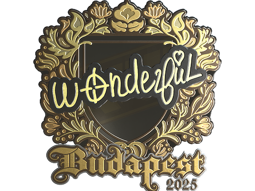 Sticker | w0nderful (Gold) | Budapest 2025 image