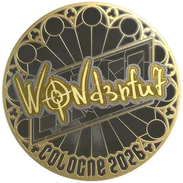 Sticker | w0nderful (Gold) | Cologne 2026 image