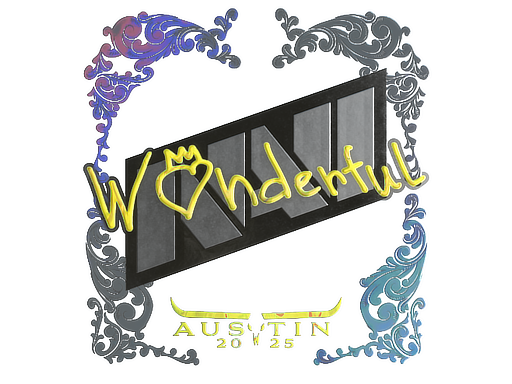 Sticker | w0nderful (Holo) | Austin 2025 image