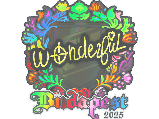 Sticker | w0nderful (Holo) | Budapest 2025 image