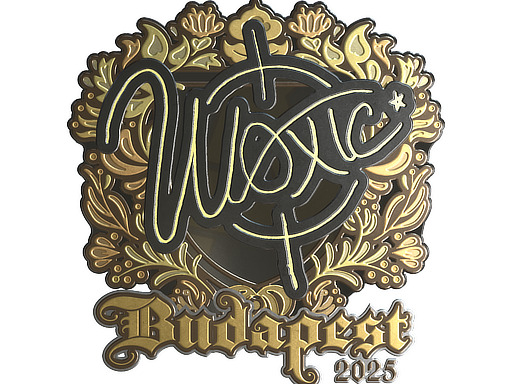 Sticker | woxic (Gold) | Budapest 2025 image