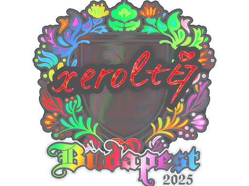 Sticker | xerolte (Holo) | Budapest 2025 image