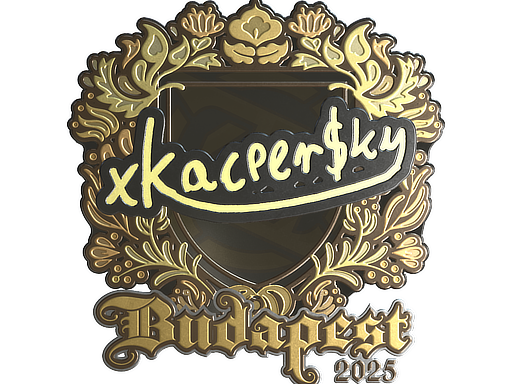 Sticker | xKacpersky (Gold) | Budapest 2025 image