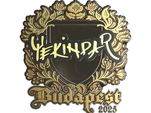 Sticker | YEKINDAR (Gold) | Budapest 2025 image