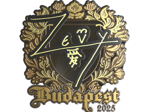 Sticker | zevy (Gold) | Budapest 2025 image