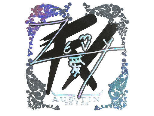 Sticker | zevy (Holo) | Austin 2025 image