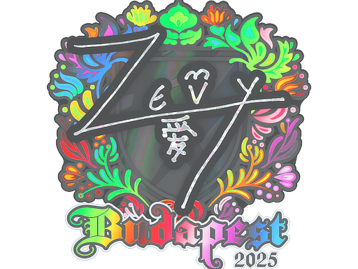 Sticker | zevy (Holo) | Budapest 2025 image