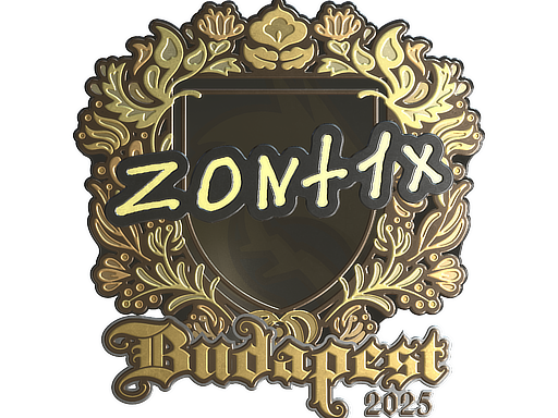 Sticker | zont1x (Gold) | Budapest 2025 image