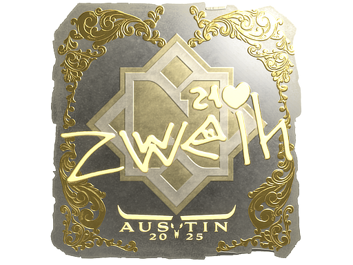 Sticker | zweih (Gold) | Austin 2025 image
