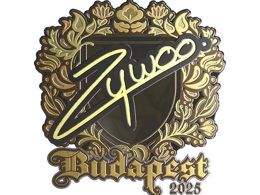 Sticker | ZywOo (Gold) | Budapest 2025 image