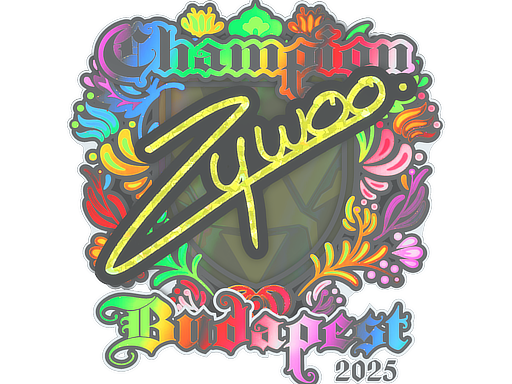 Sticker | ZywOo (Holo, Champion) | Budapest 2025 image