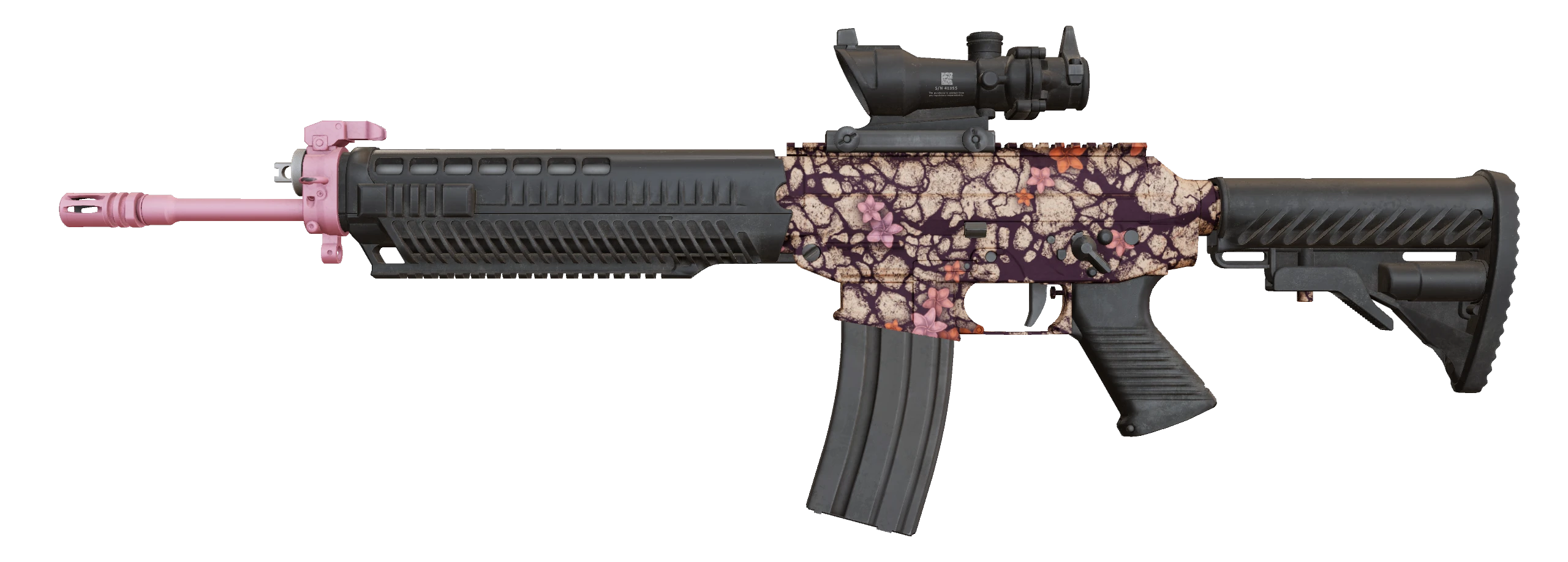 SG 553 | Desert Blossom Factory New front screenshot