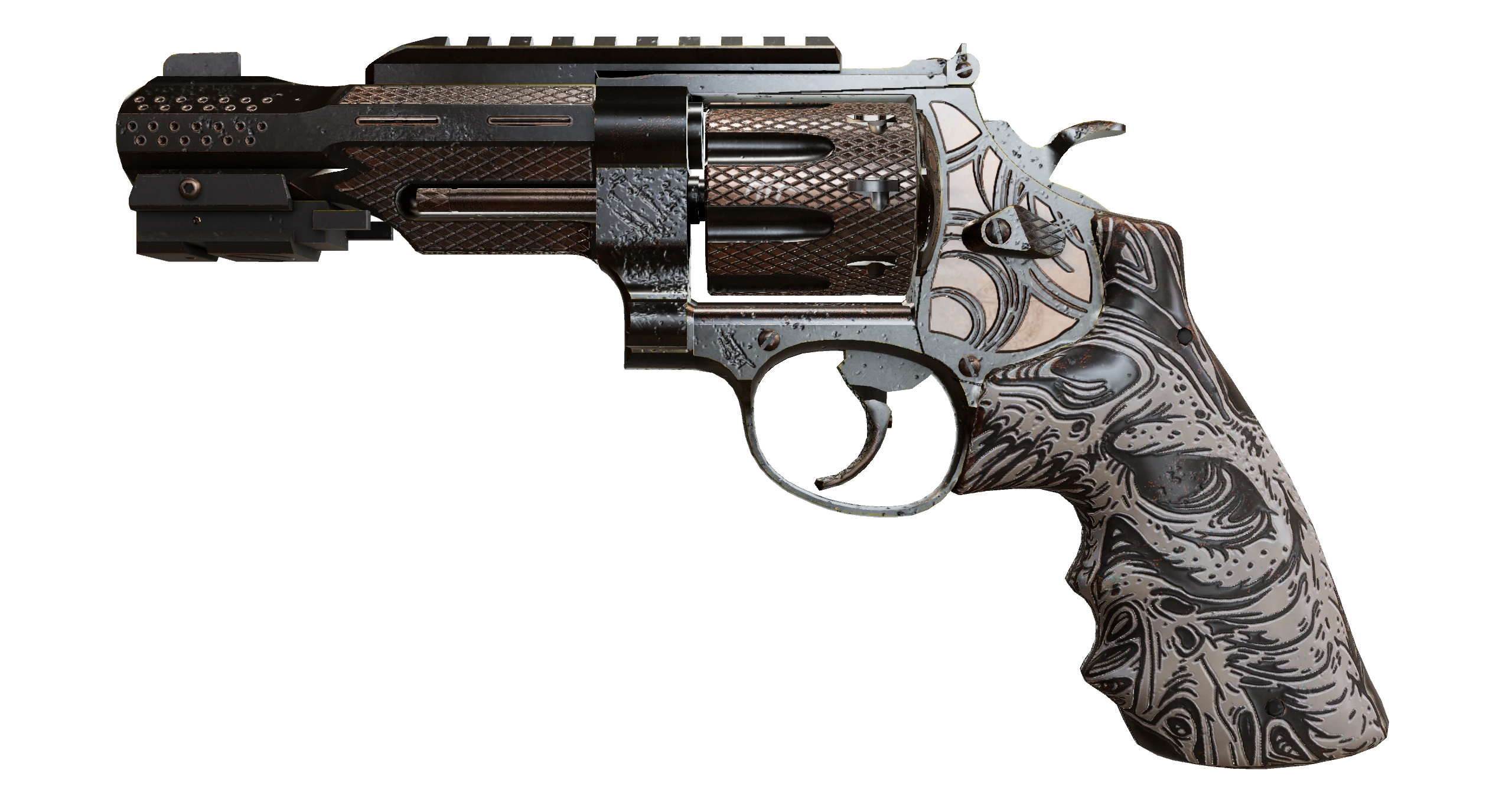 R8 Revolver | Bone Forged Factory New front screenshot