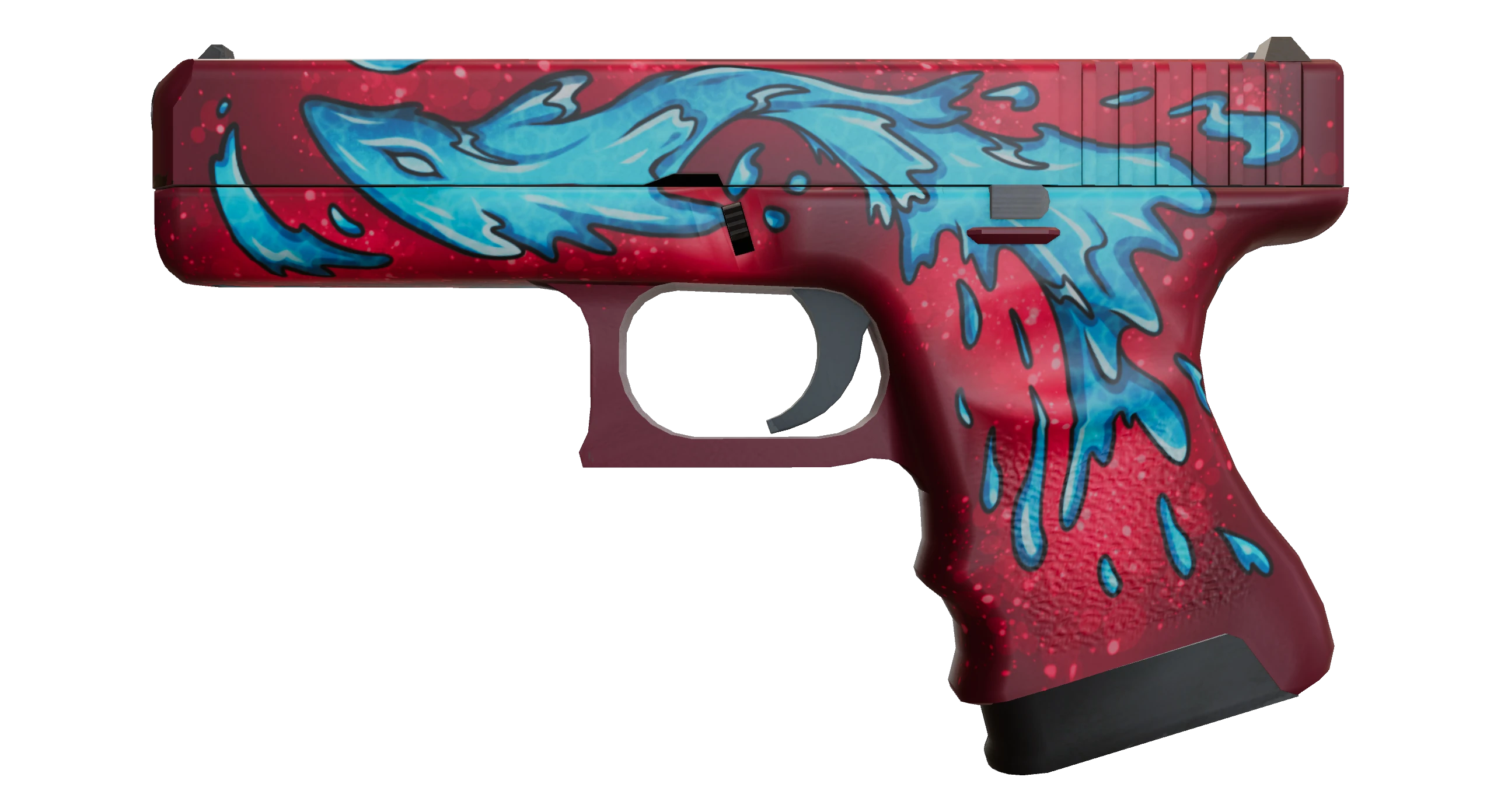 Glock-18 | Water Elemental Factory New front screenshot