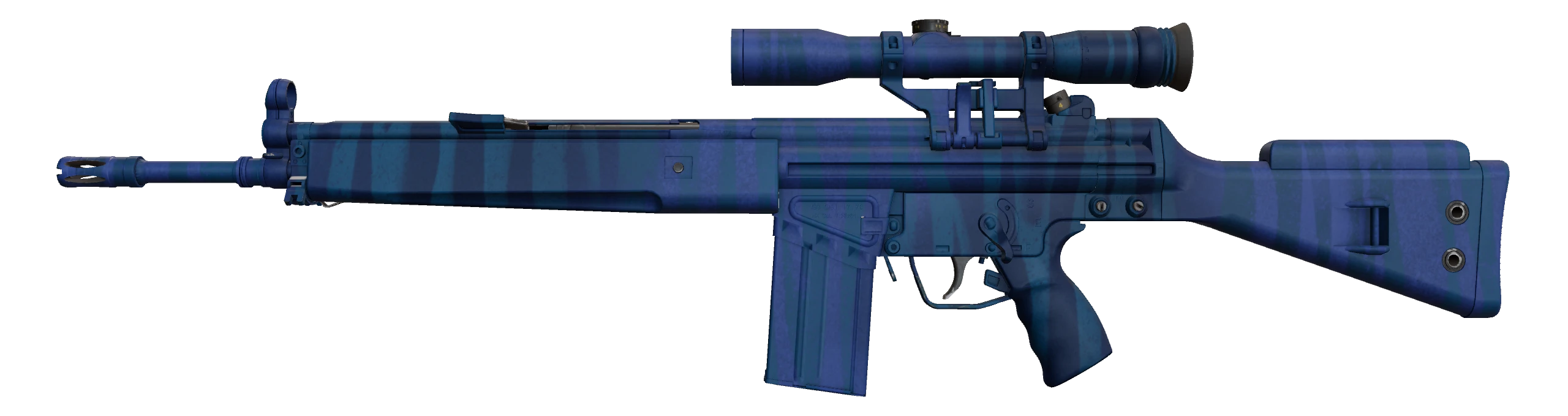 G3SG1 | Azure Zebra Factory New front screenshot