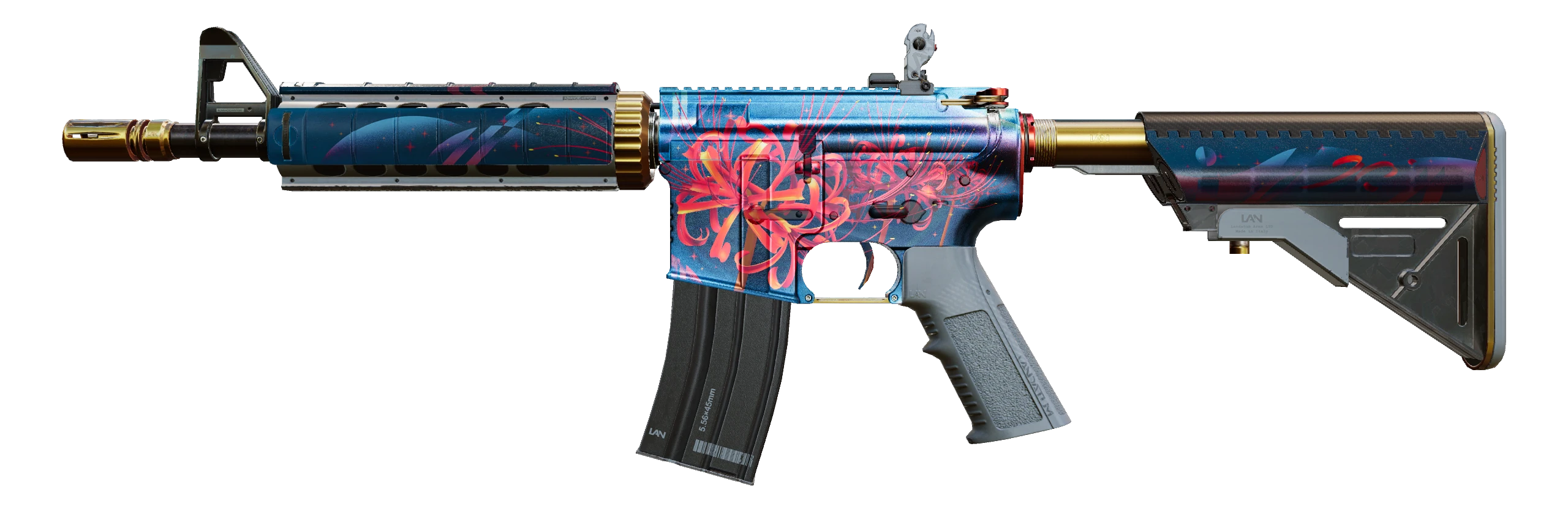 M4A4 | Spider Lily Factory New front screenshot