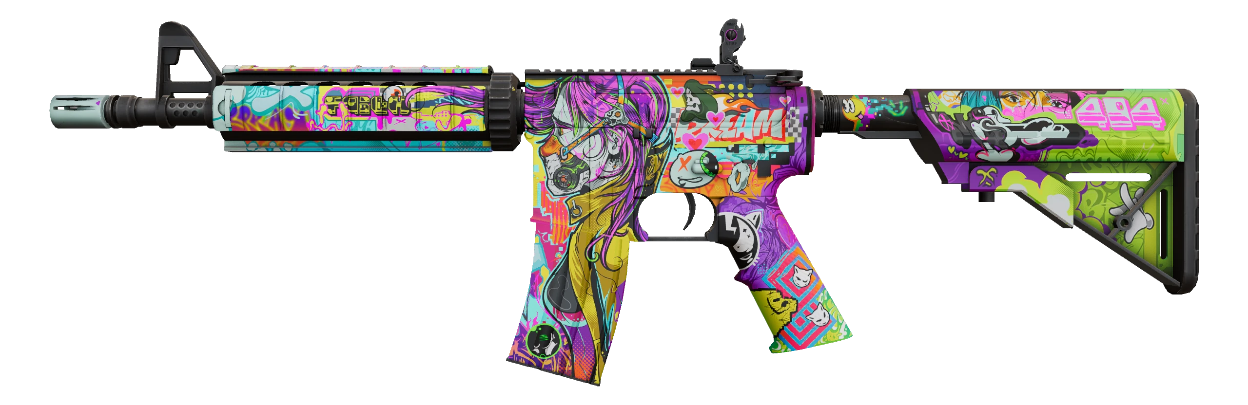 M4A4 | In Living Color Factory New front screenshot