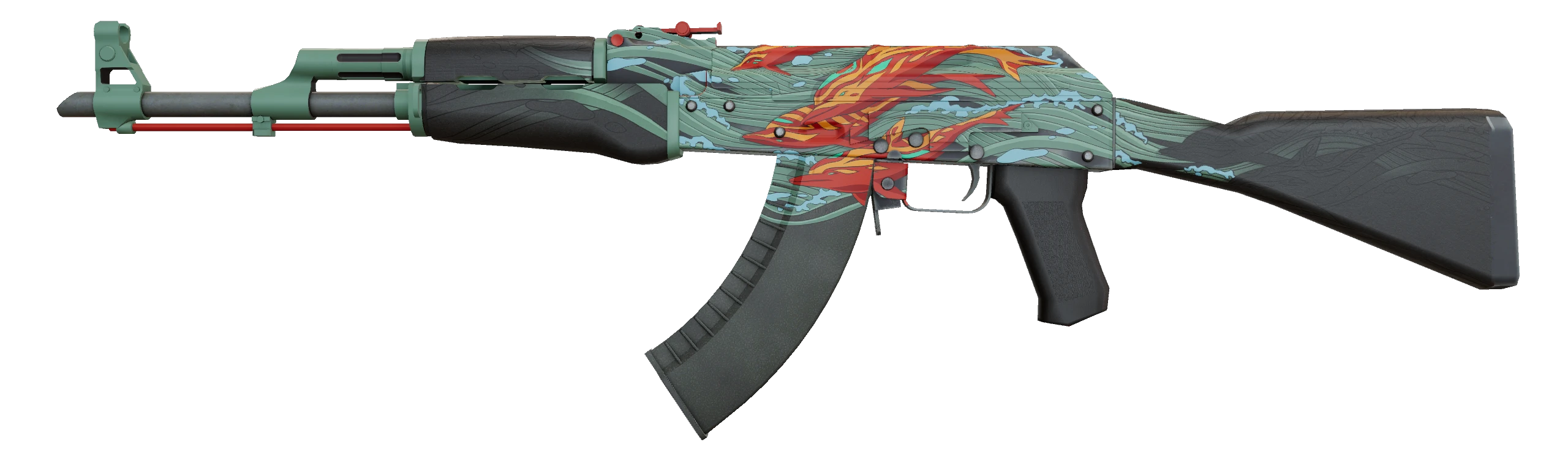 AK-47 | Aquamarine Revenge Factory New front screenshot