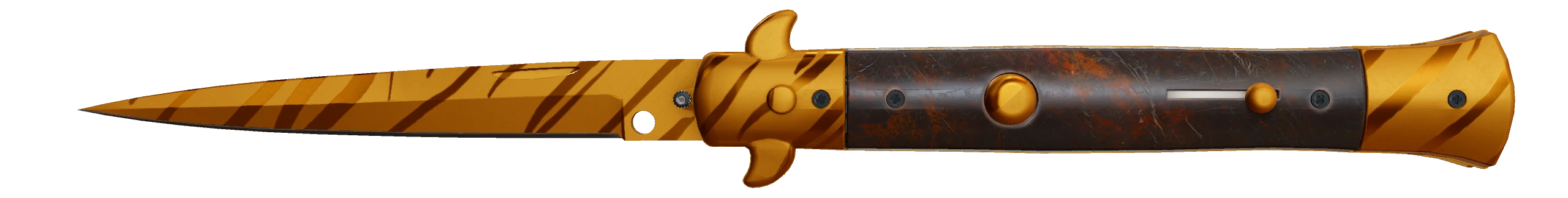 Stiletto Knife | Tiger Tooth Factory New front screenshot