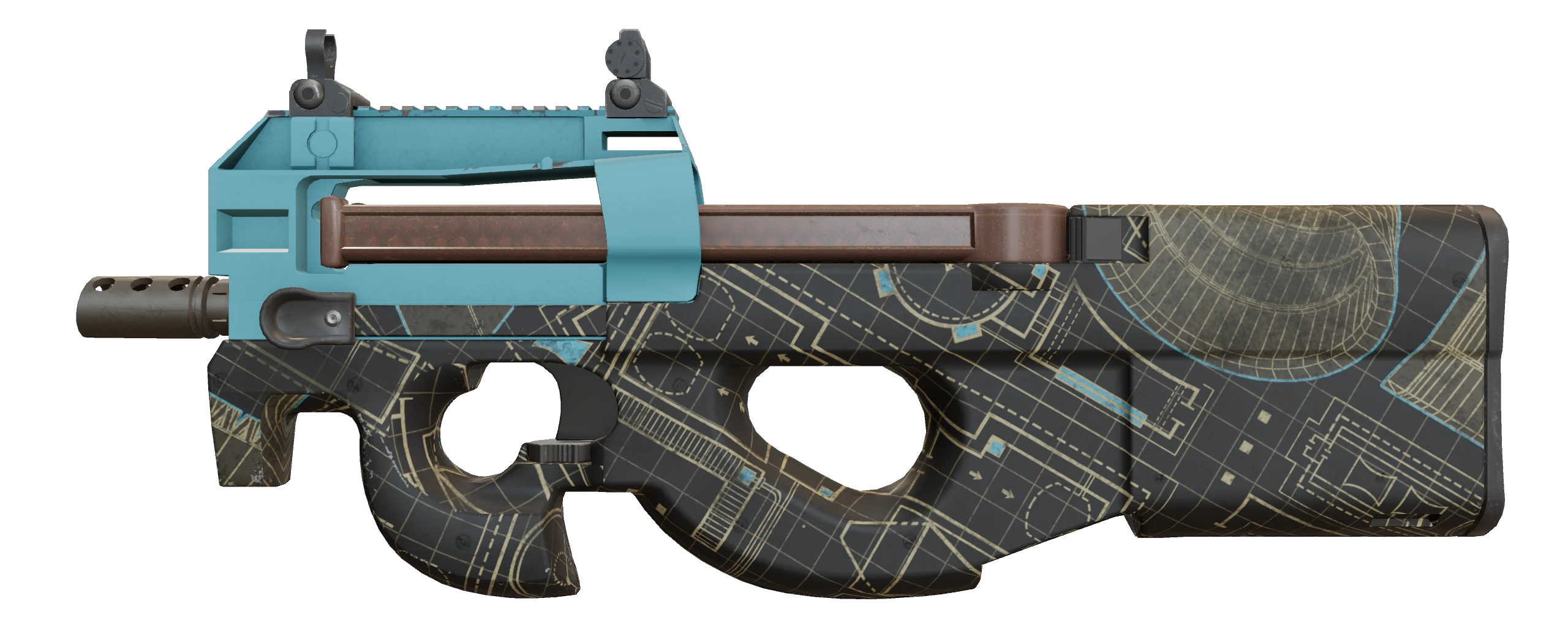P90 | Facility Negative Factory New front screenshot