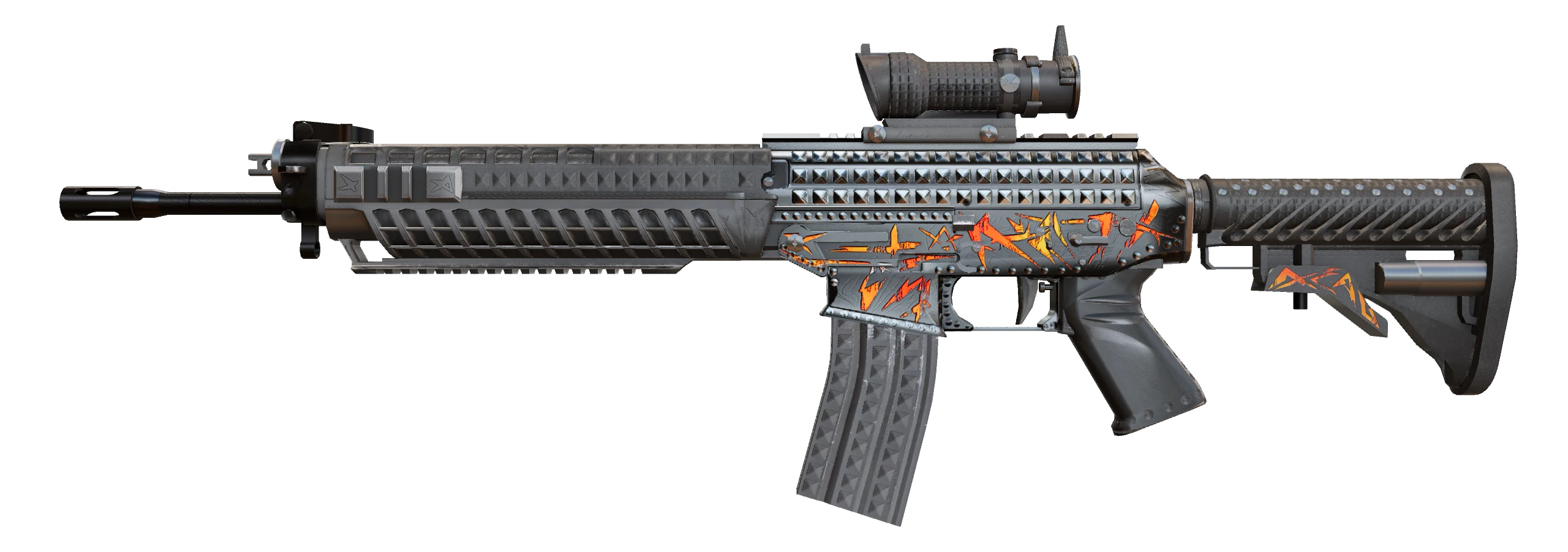 SG 553 | Heavy Metal Factory New front screenshot