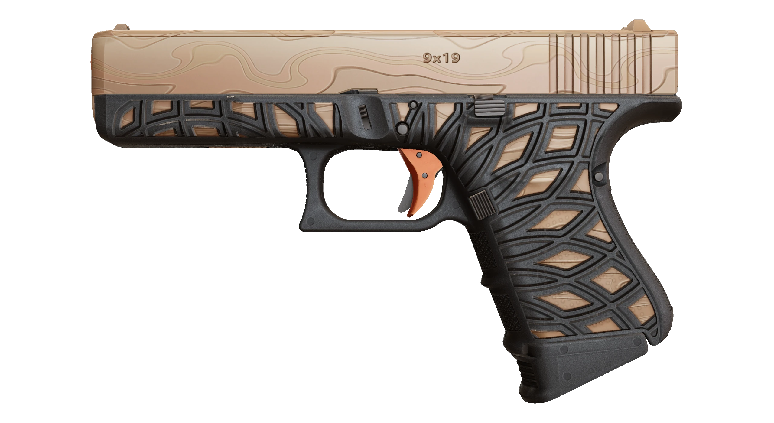 Glock-18 | Ifrit Lattice Factory New front screenshot