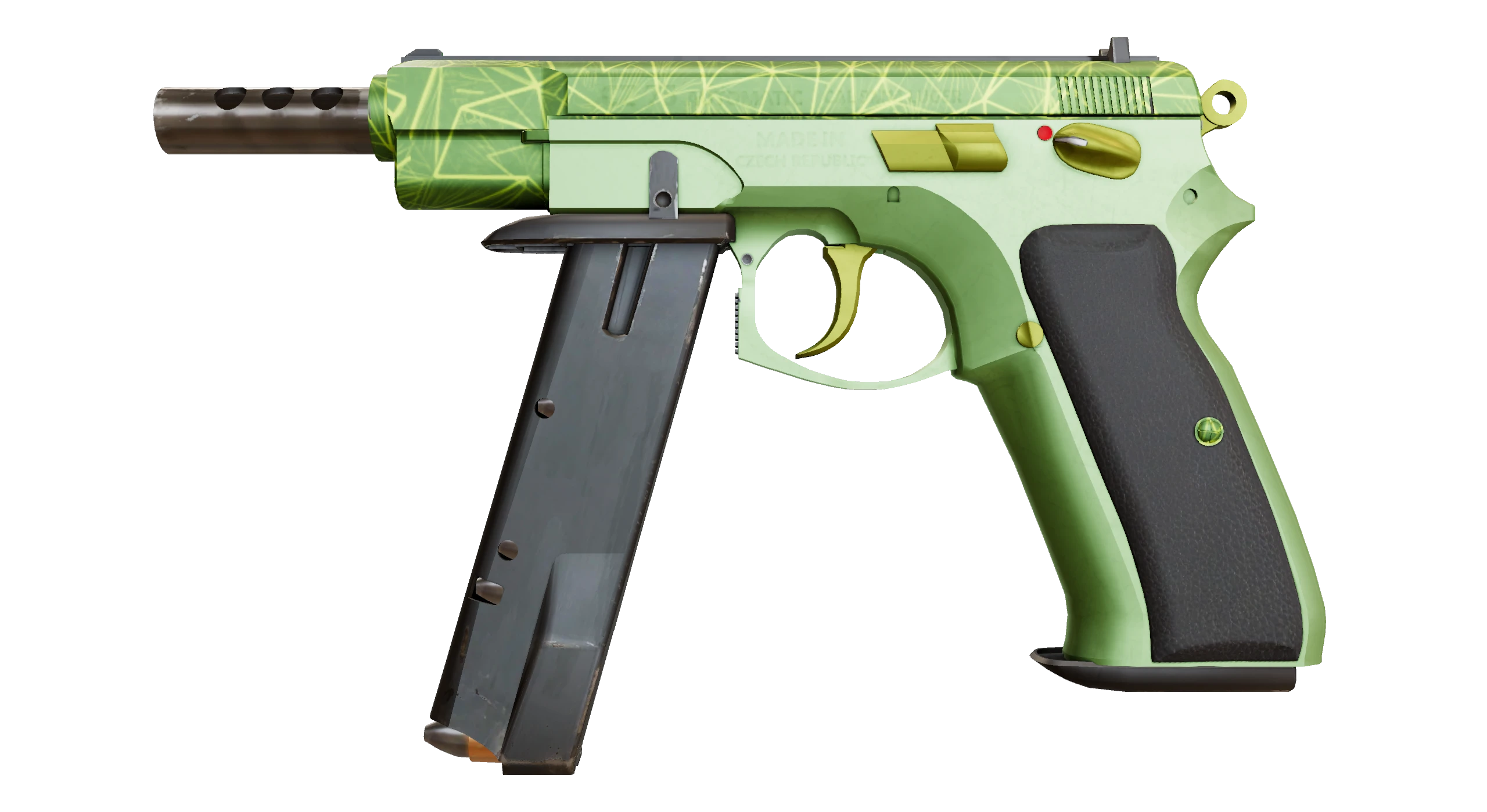 CZ75-Auto | Emerald Quartz Factory New front screenshot
