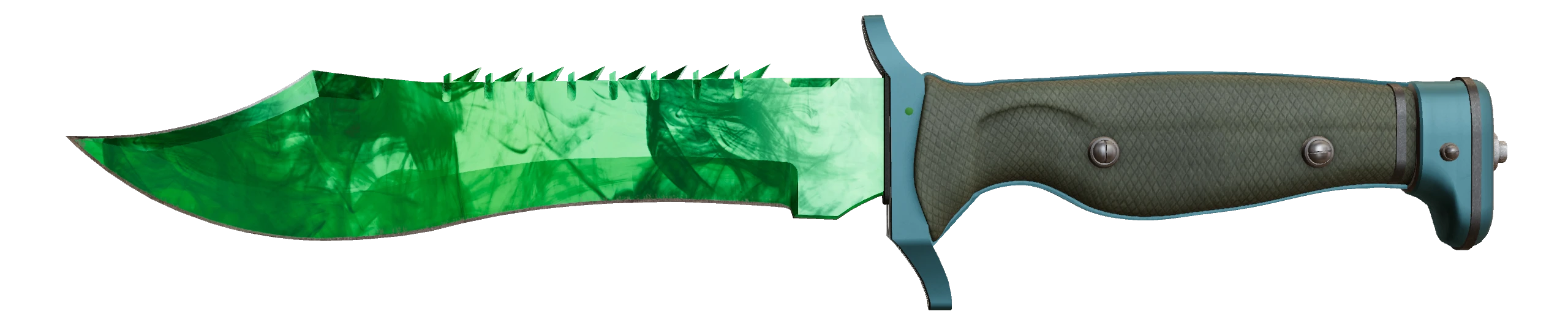 Bowie Knife | Gamma Doppler Emerald Factory New front screenshot