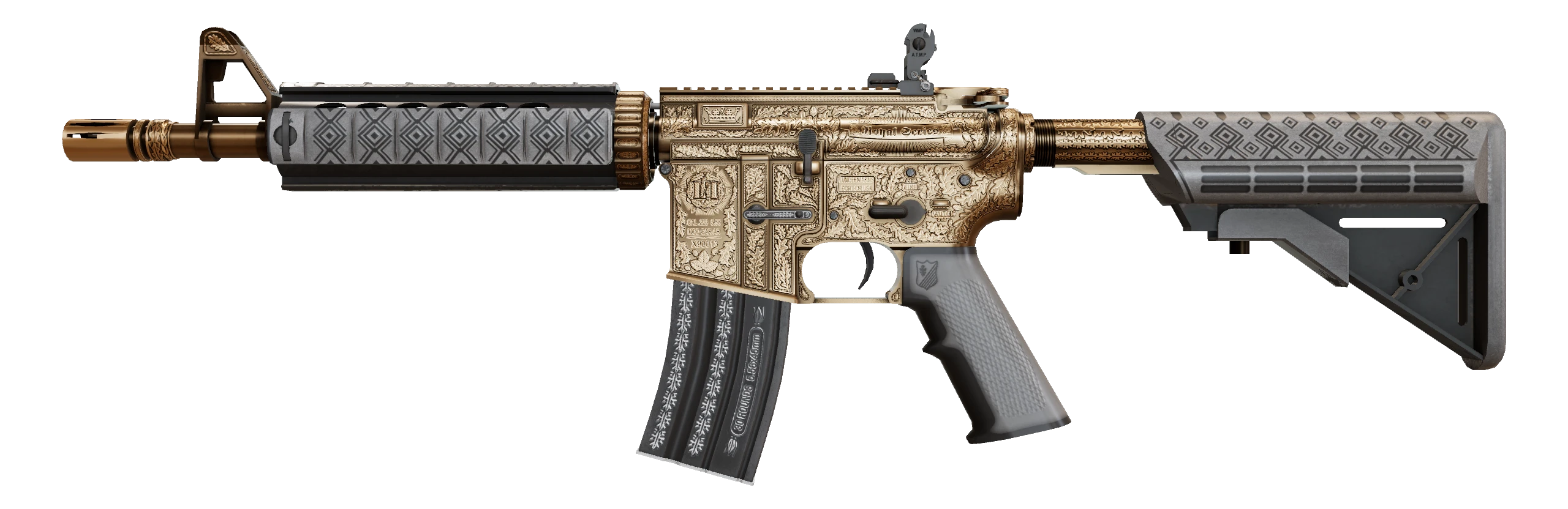 M4A4 | Royal Paladin Factory New front screenshot