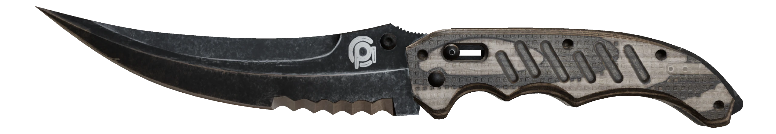 Flip Knife | Black Laminate Factory New front screenshot