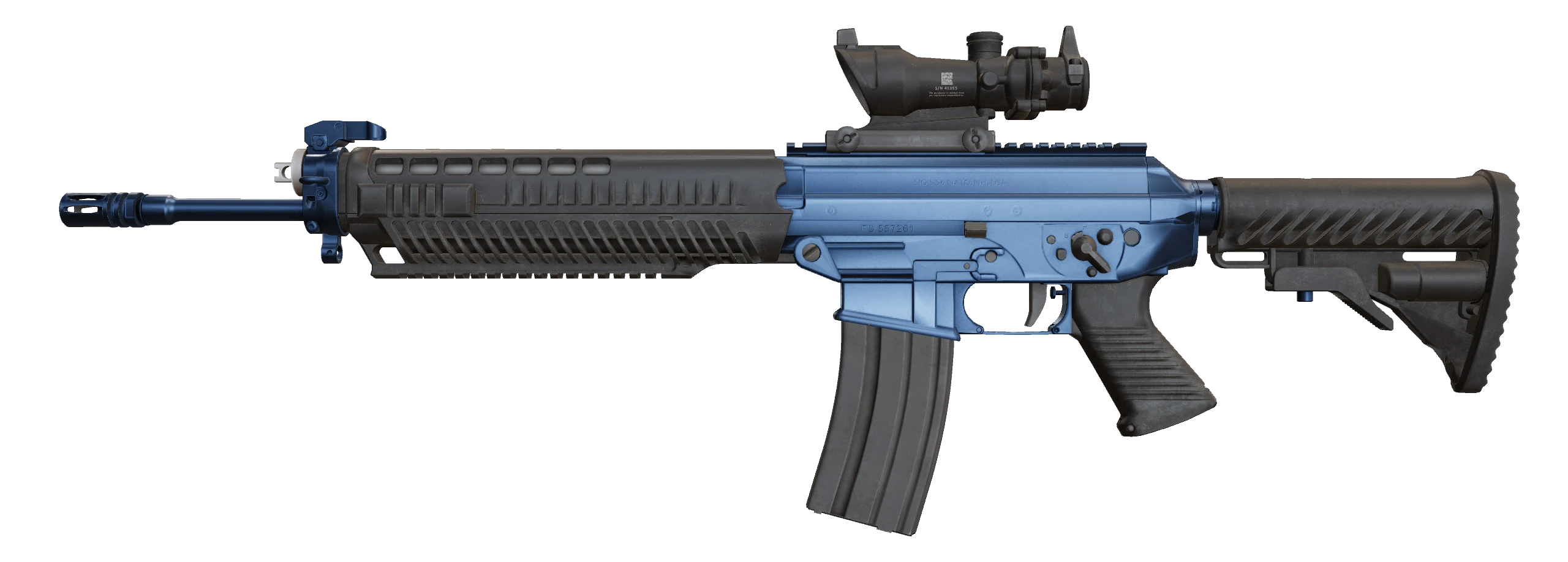 SG 553 | Anodized Navy Factory New front screenshot