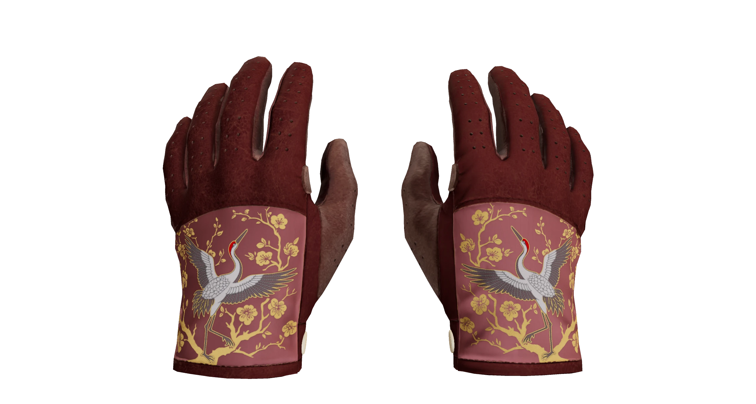 Driver Gloves | Brocade Crane Factory New front screenshot