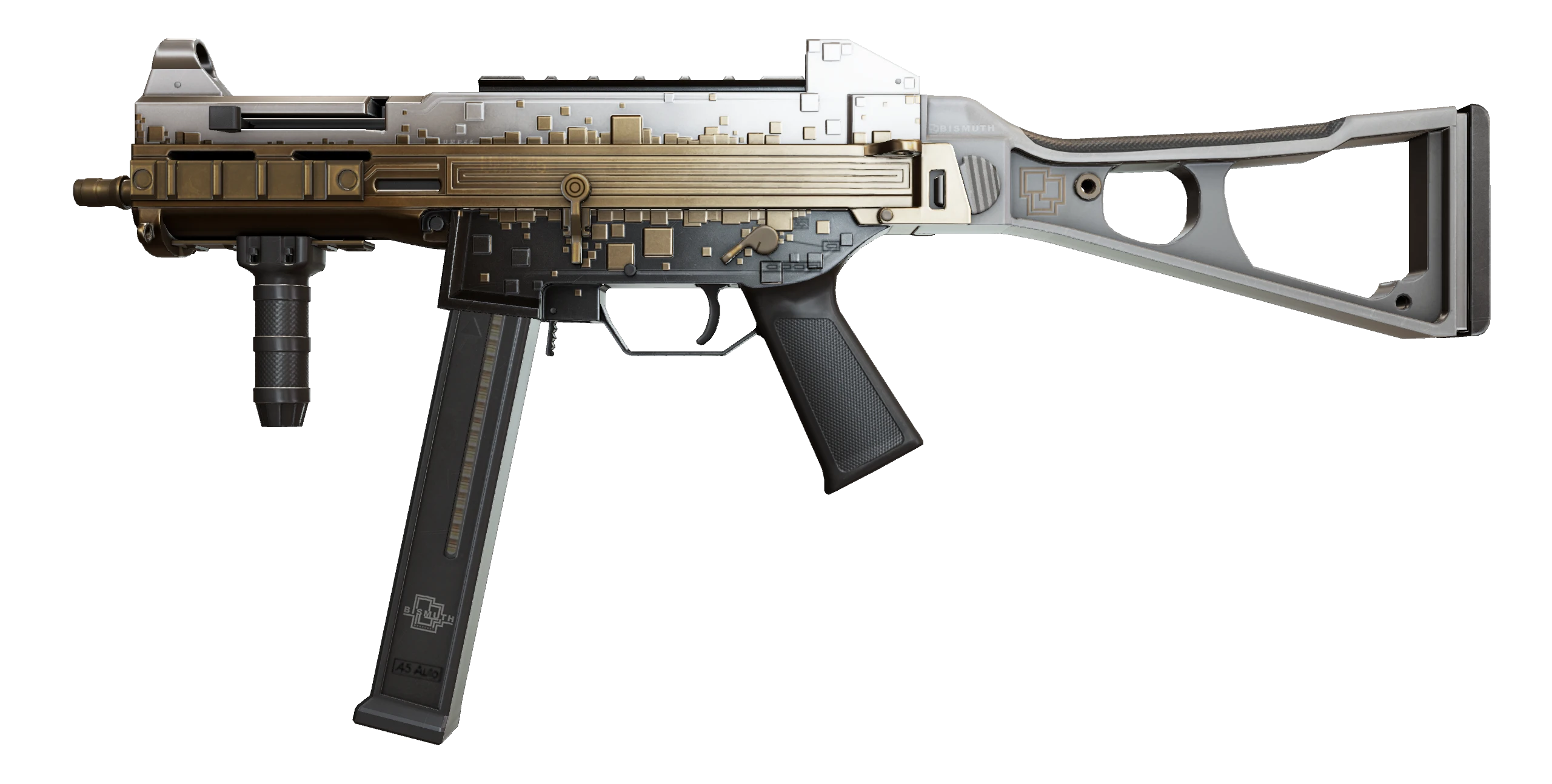UMP-45 | Gold Bismuth Factory New front screenshot
