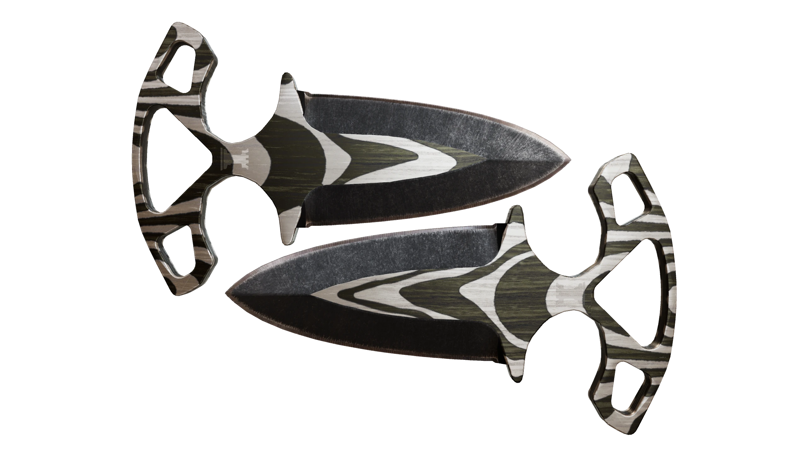 Shadow Daggers | Black Laminate Factory New front screenshot