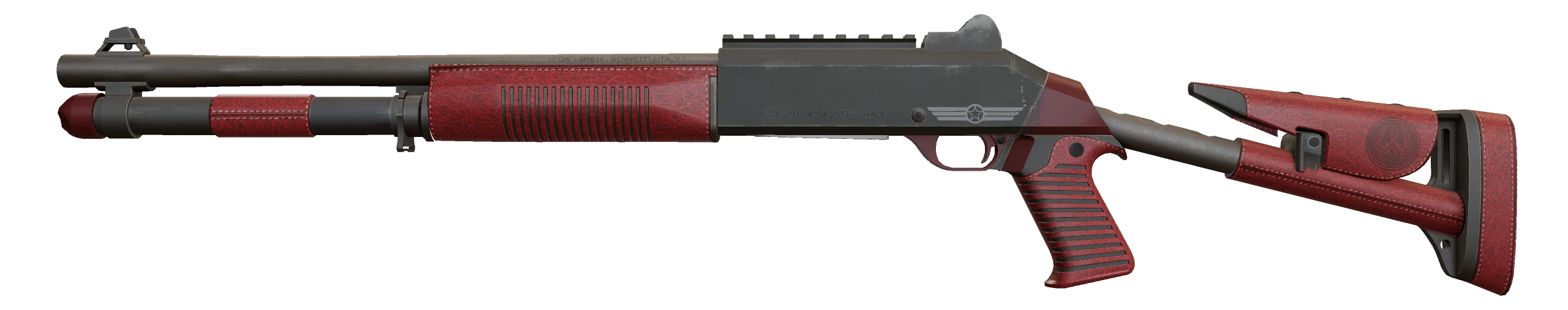 XM1014 | Red Leather Factory New front screenshot