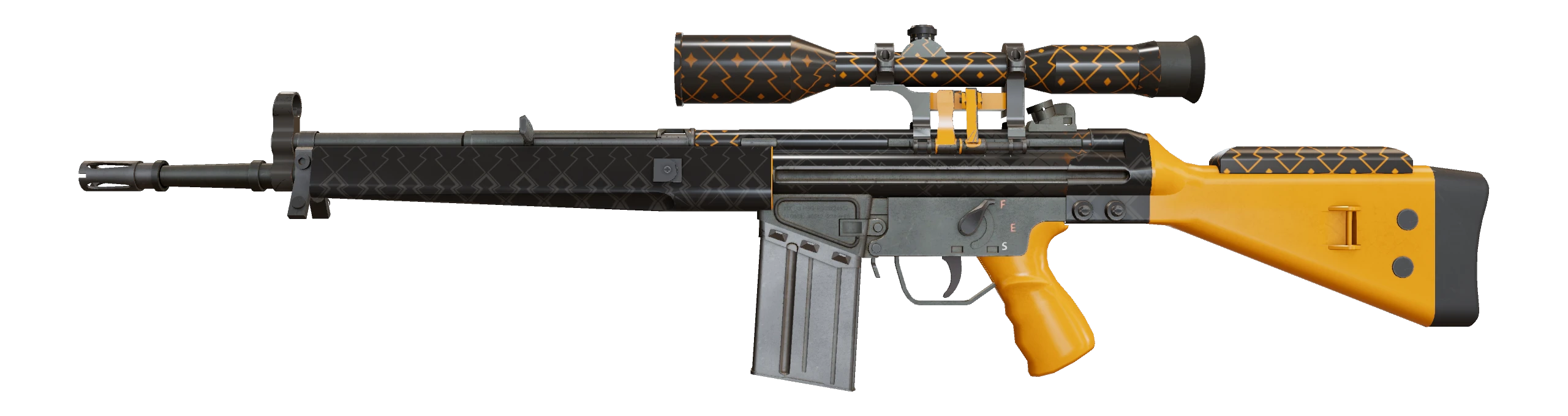 G3SG1 | Orange Kimono Factory New front screenshot