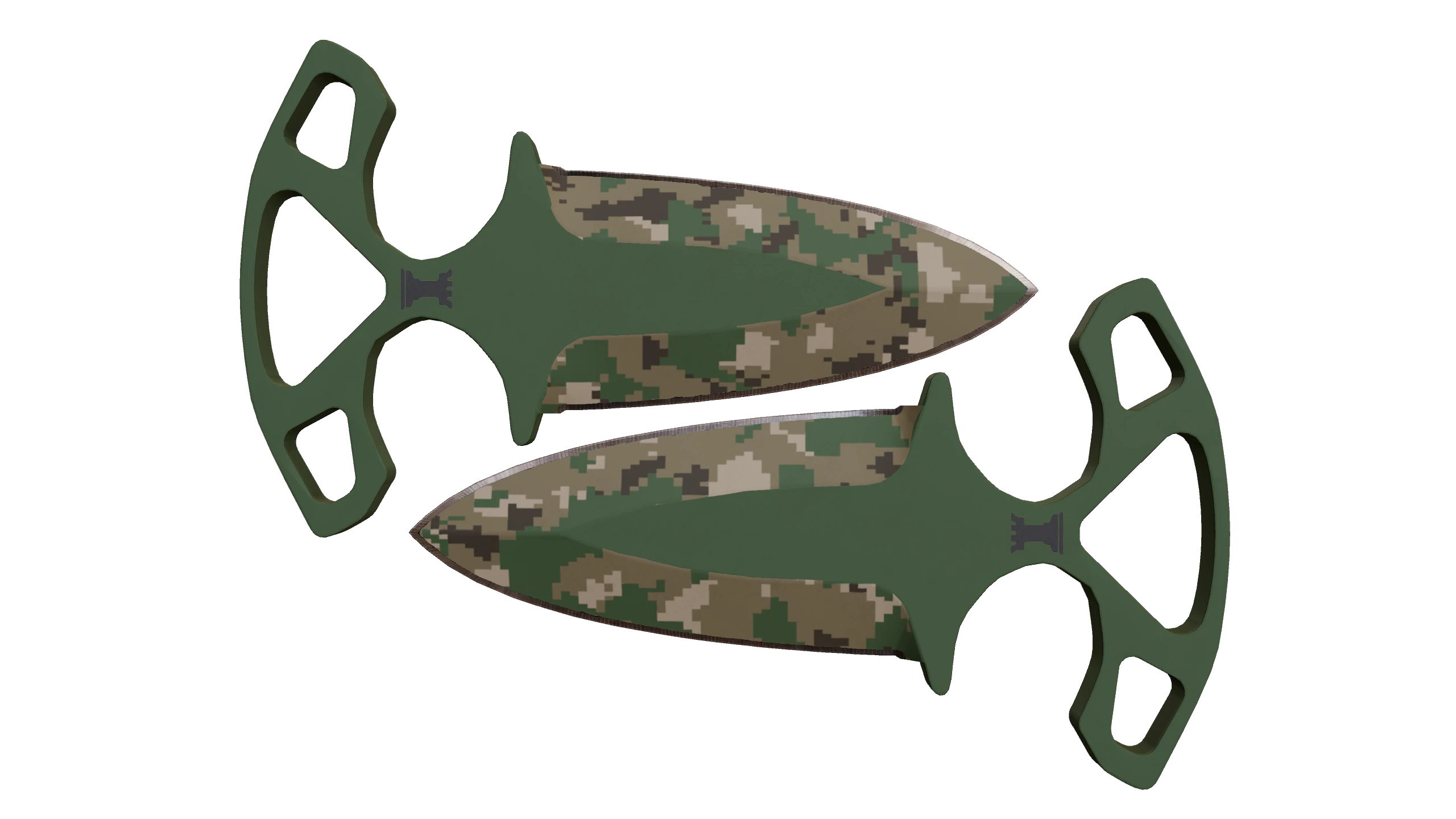 Shadow Daggers | Forest DDPAT Factory New front screenshot
