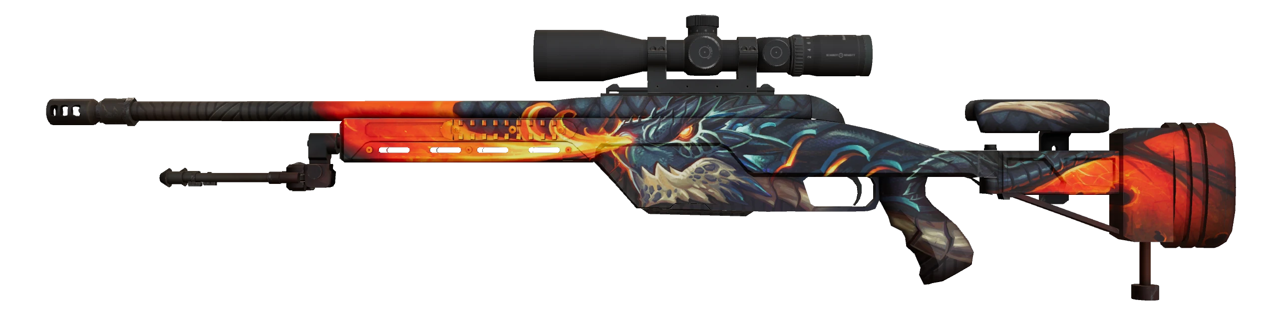 SSG 08 | Dragonfire Factory New front screenshot