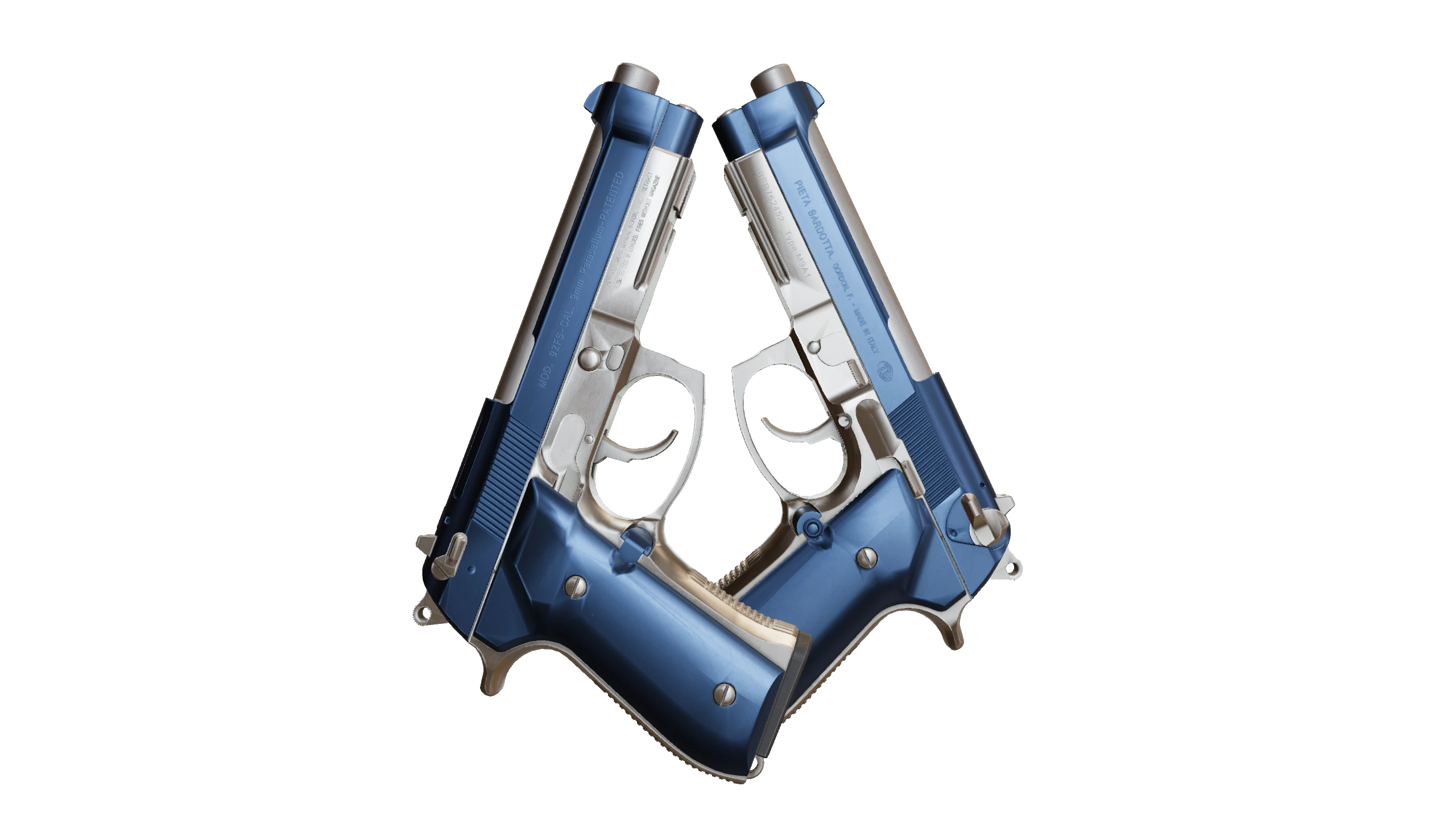 Dual Berettas | Anodized Navy Factory New front screenshot