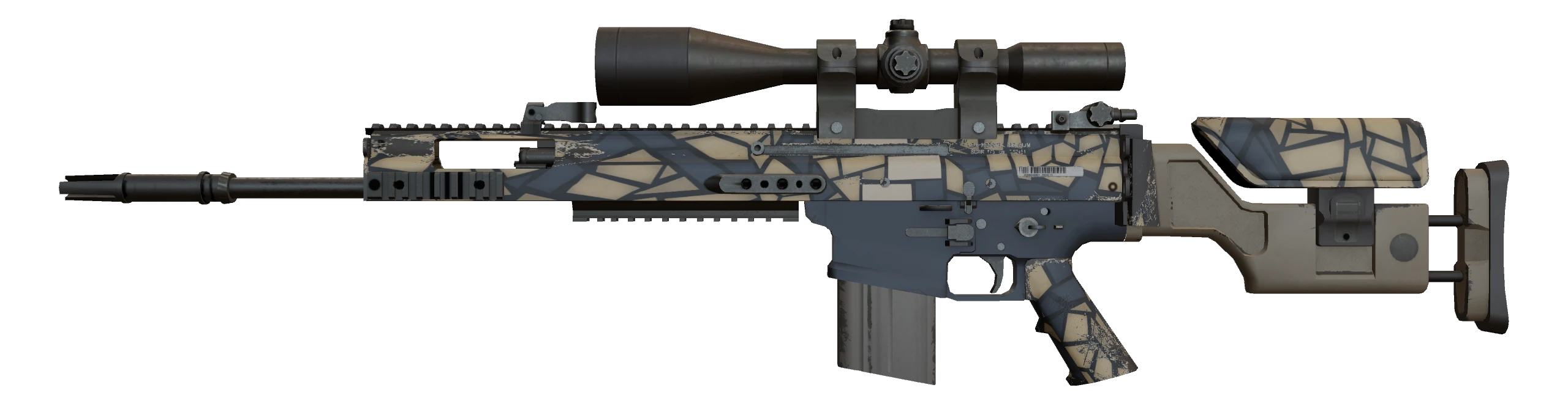 SCAR-20 | Stone Mosaico Factory New front screenshot