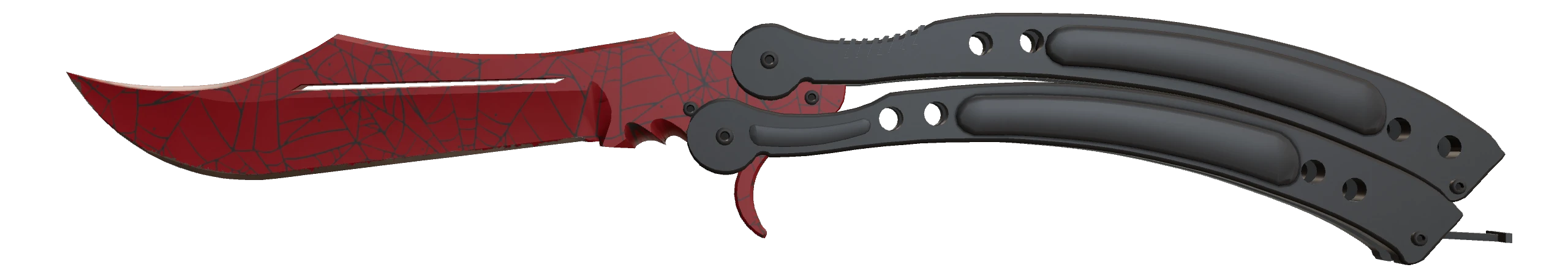 Butterfly Knife | Crimson Web Factory New front screenshot