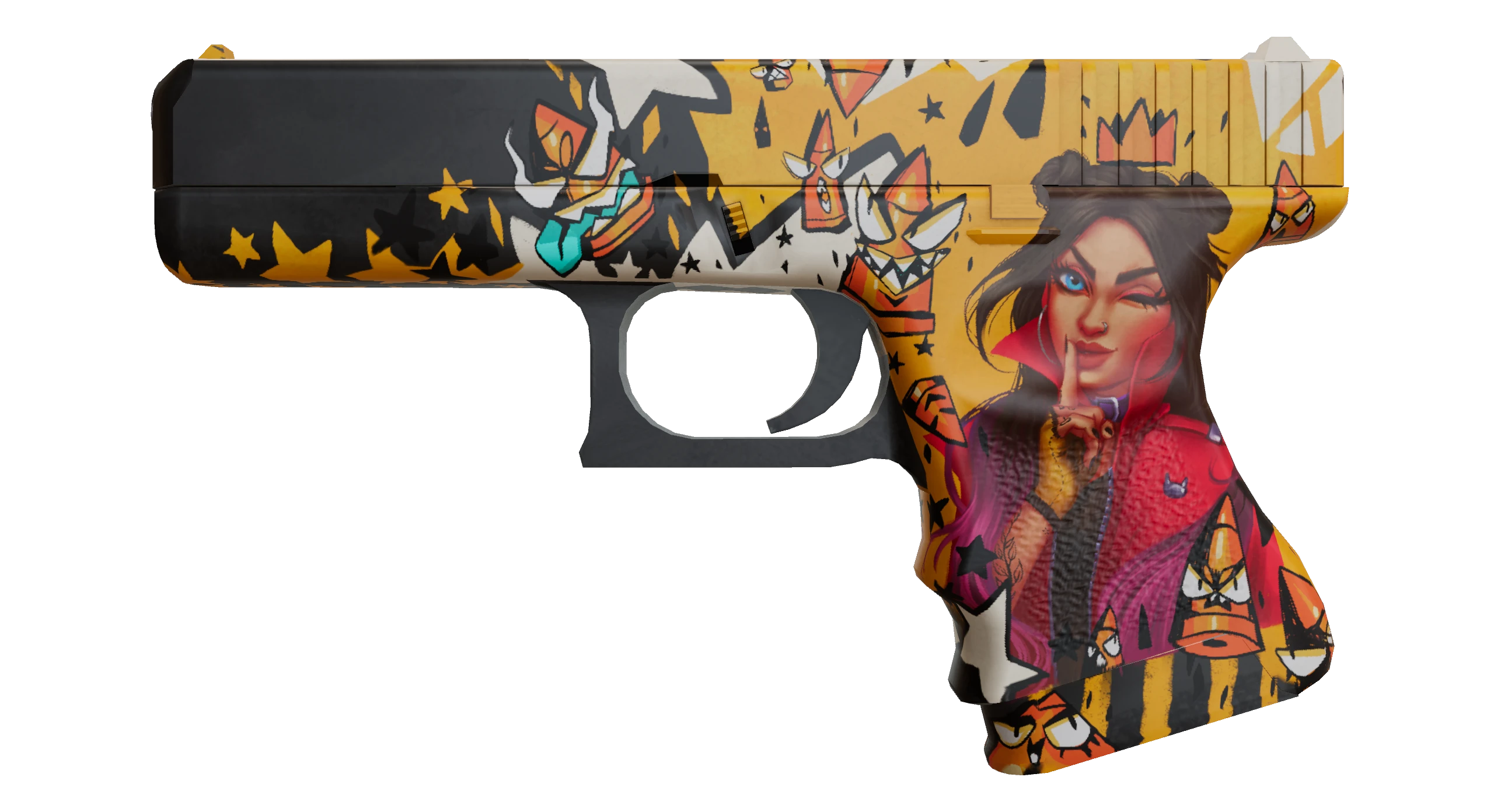 Glock-18 | Bullet Queen Factory New front screenshot