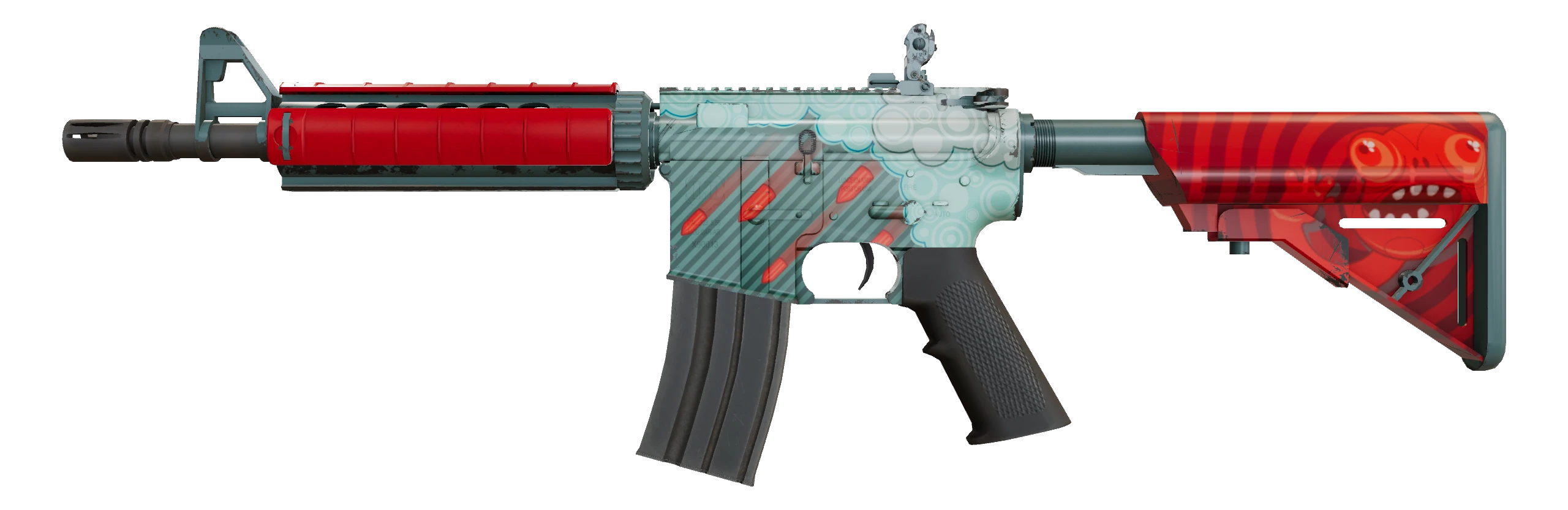 M4A4 | Bullet Rain Factory New front screenshot