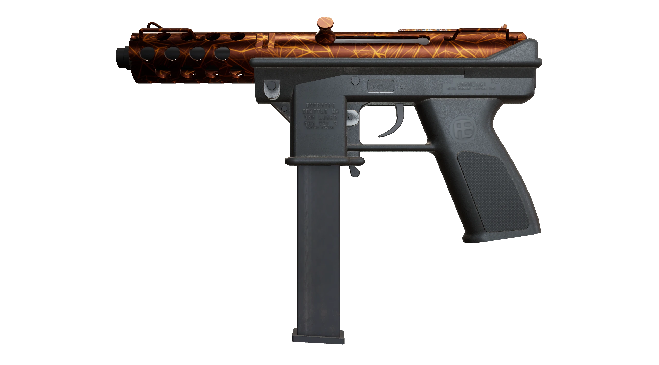Tec-9 | Red Quartz Factory New front screenshot