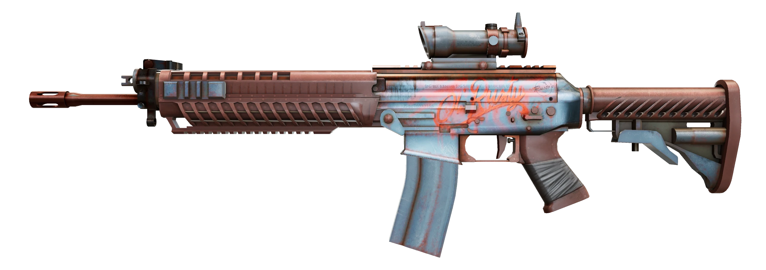 SG 553 | Ol' Rusty Factory New front screenshot
