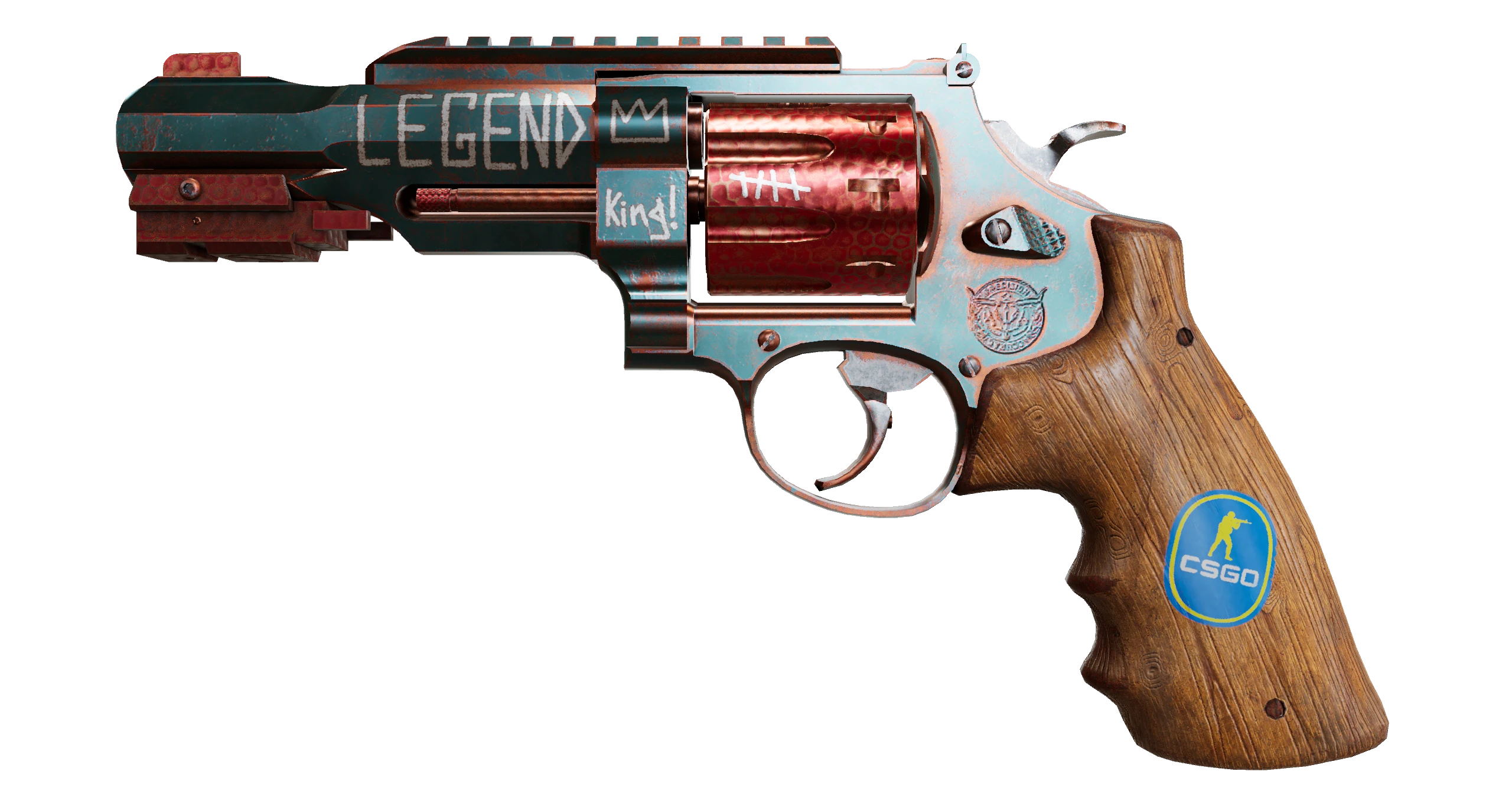 R8 Revolver | Junk Yard Factory New front screenshot