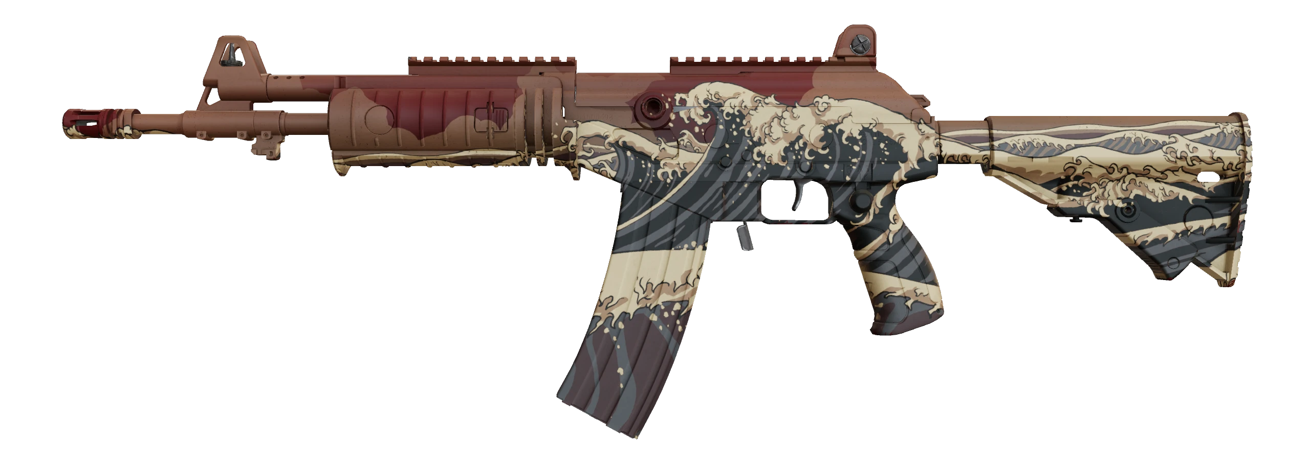 Galil AR | Crimson Tsunami Factory New front screenshot